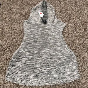 Sleeveless Hooded Sweater